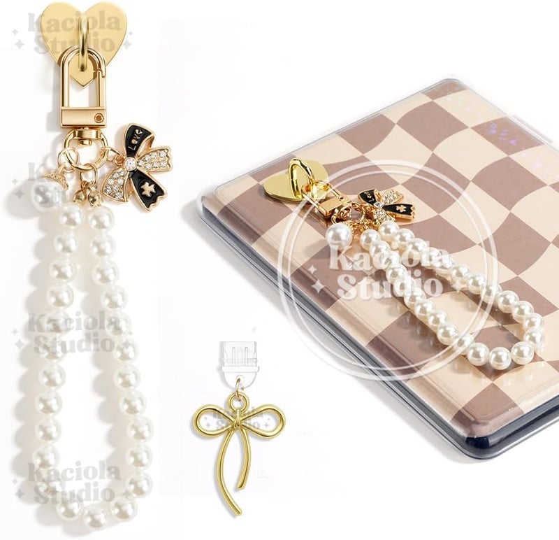 Kaciola Charm Chains for Kindle, Cute Phone Charm Chains Bracelets Accessories for Readers Booklovers Women Men, Charms Compatible for E-Reader/Phone/Paper White (D01-D05) - Image 1